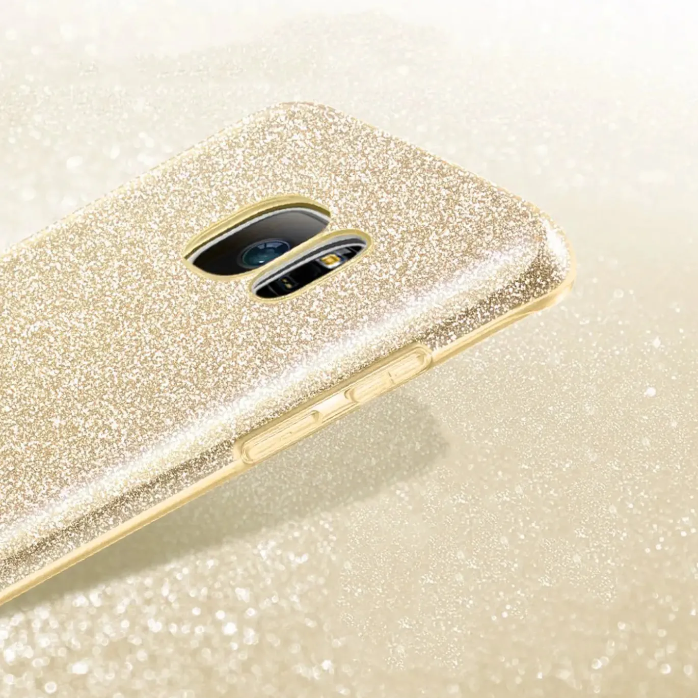 Samsung Galaxy S7 Edge - Glitzer TPU Hülle