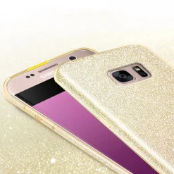 Samsung Galaxy S7 Edge - Glitzer TPU Hülle