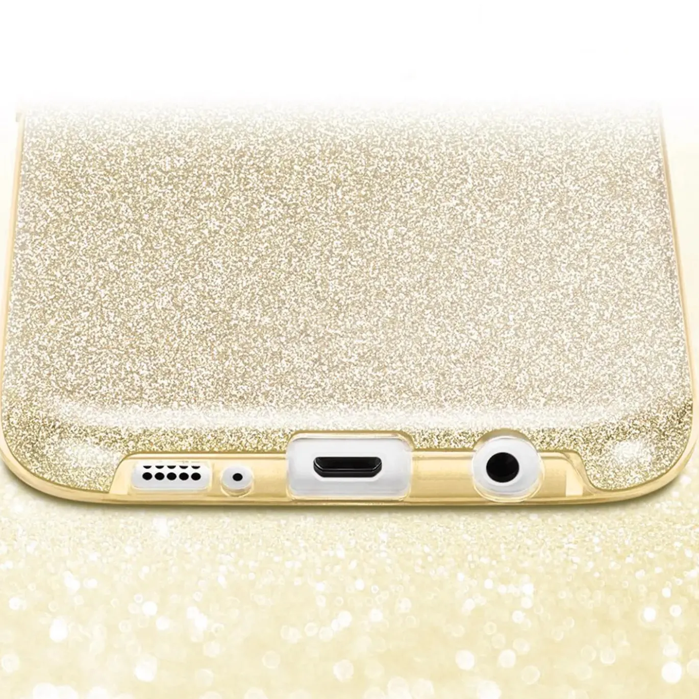 Samsung Galaxy S7 Edge - Glitzer TPU Hülle