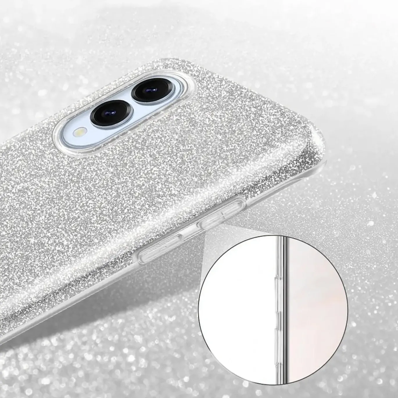 Samsung Galaxy S25 Edge - Glitzer TPU Hülle