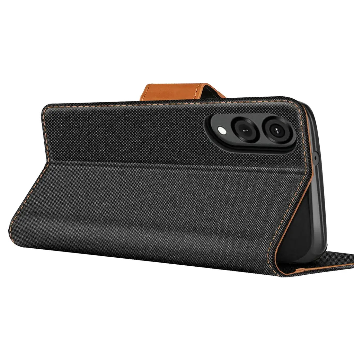 Samsung Galaxy S25 Edge - Jeanslook Klapphülle mit Kartenfach