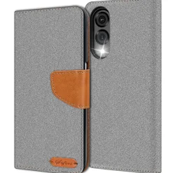 Samsung Galaxy S25 Edge - Jeanslook Klapphülle mit Kartenfach