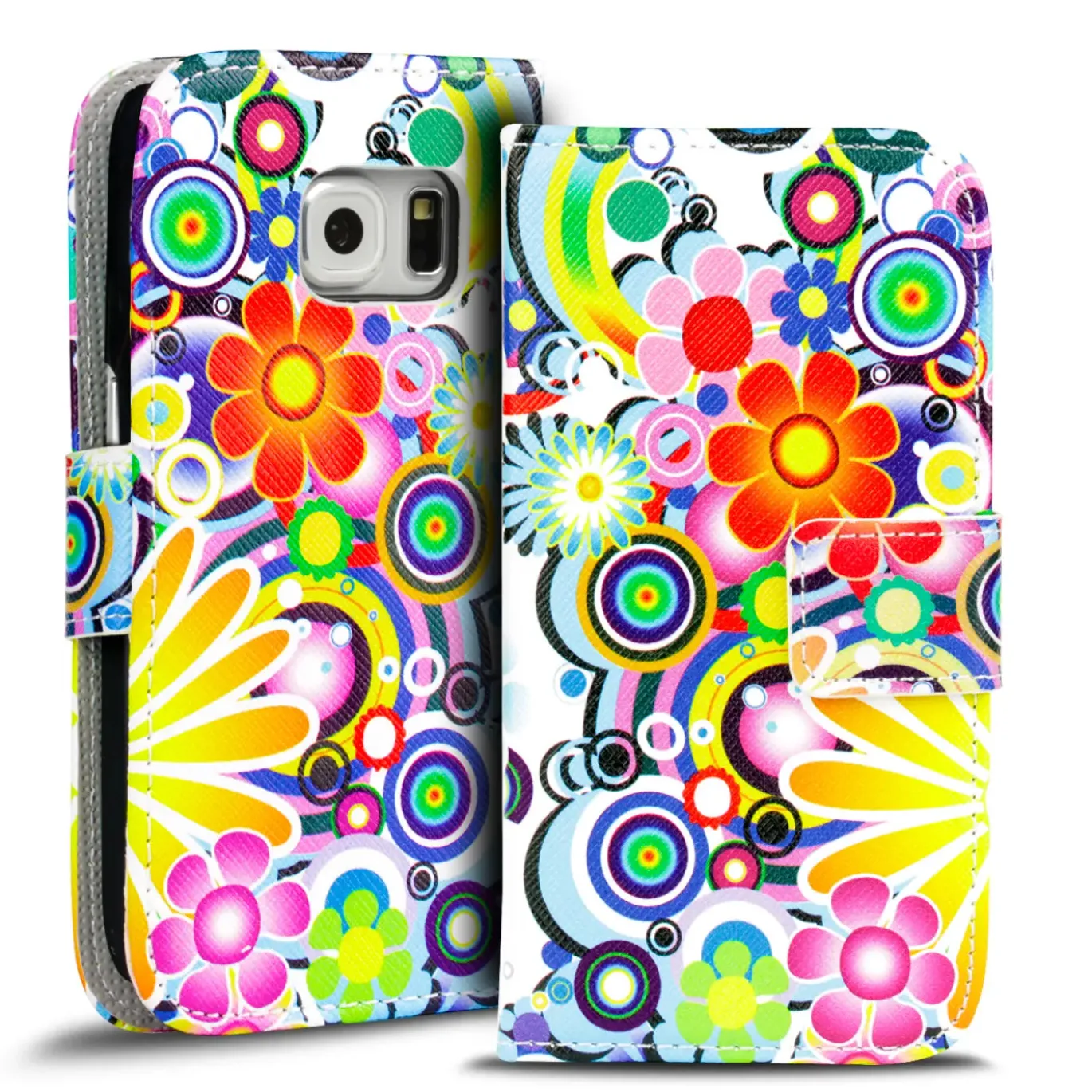 Samsung Galaxy S6 Edge - Motiv Klapphülle mit Kartenfächern & Standfunktion