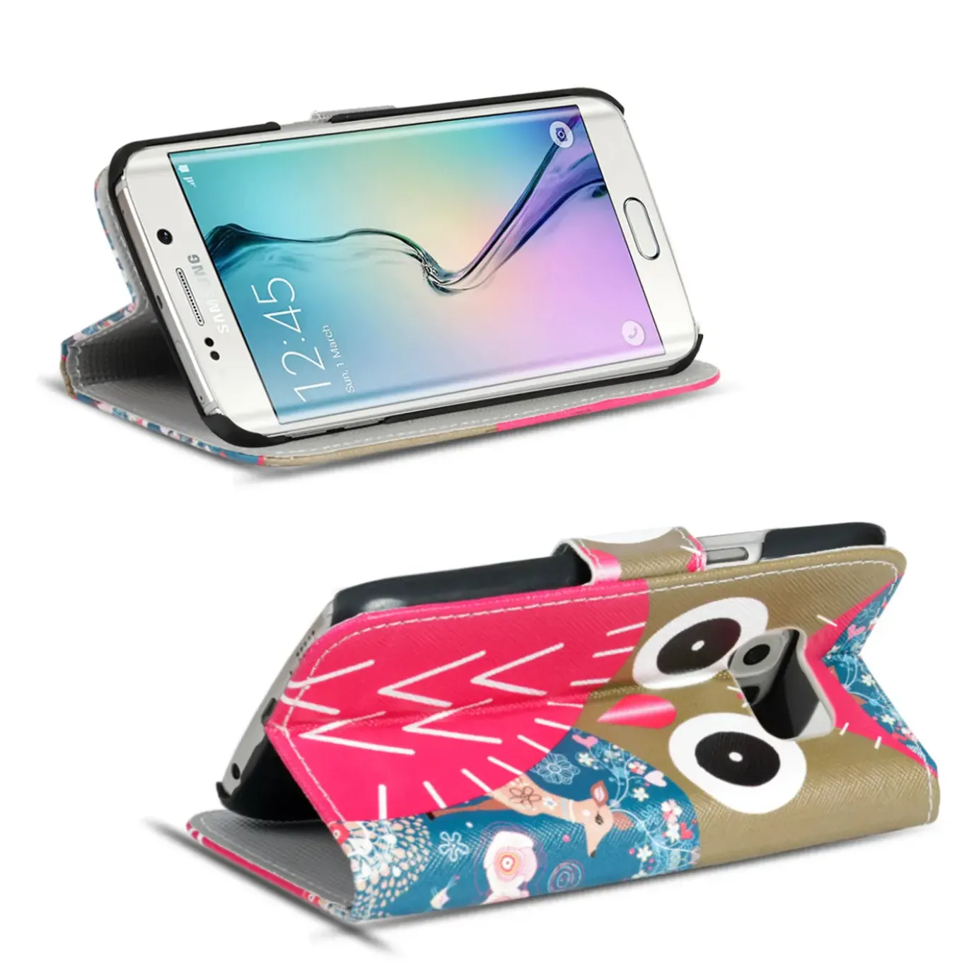 Samsung Galaxy S6 Edge - Motiv Klapphülle mit Kartenfächern & Standfunktion