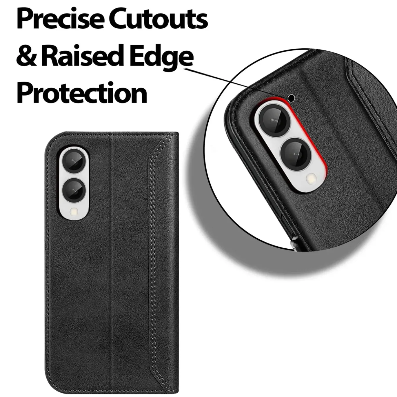Samsung Galaxy S25 Edge - Robuste Klapphülle mit RFID Block