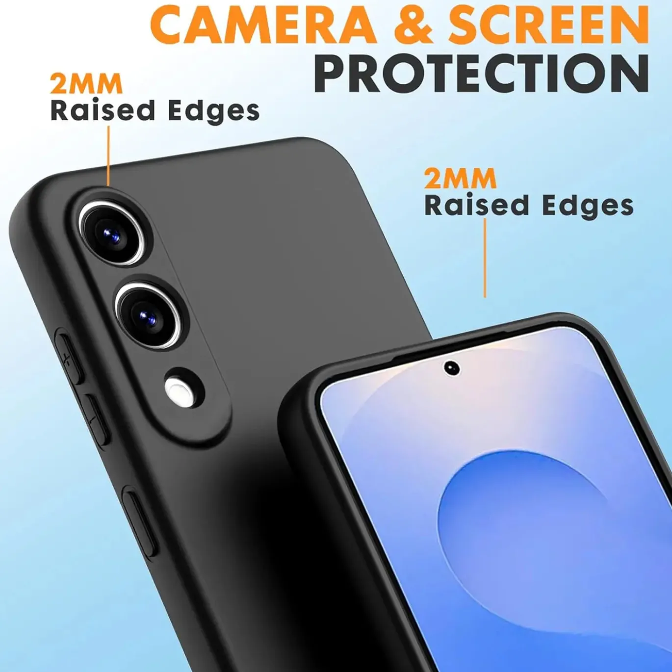Samsung Galaxy S25 Edge - Silikon Case mit Mikrofaser-Innenseite