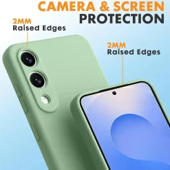 Samsung Galaxy S25 Edge - Silikon Case mit Mikrofaser-Innenseite