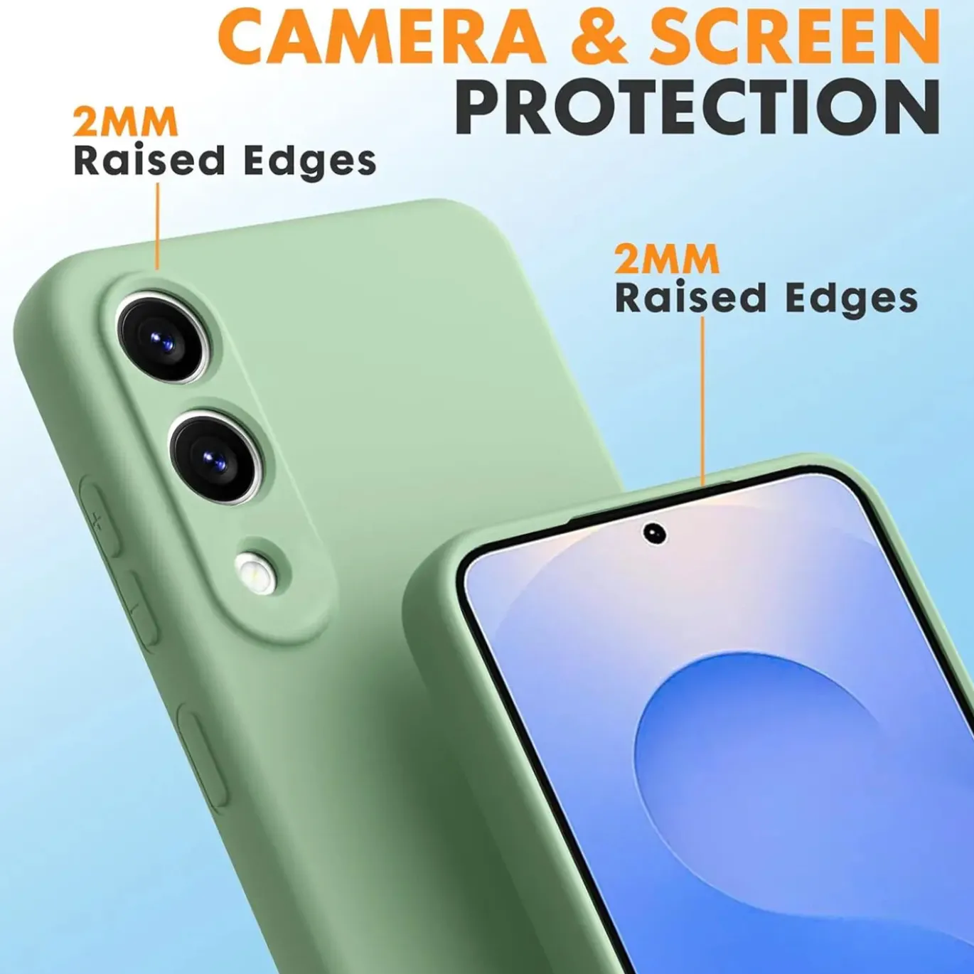 Samsung Galaxy S25 Edge - Silikon Case mit Mikrofaser-Innenseite