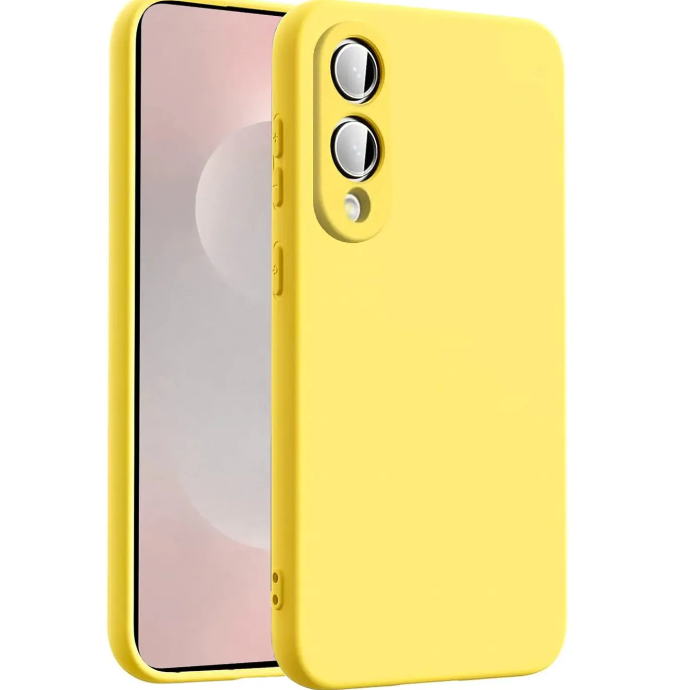 Samsung Galaxy S25 Edge - Silikon Case mit Mikrofaser-Innenseite
