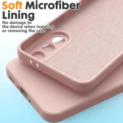 Samsung Galaxy S25 Edge - Silikon Case mit Mikrofaser-Innenseite