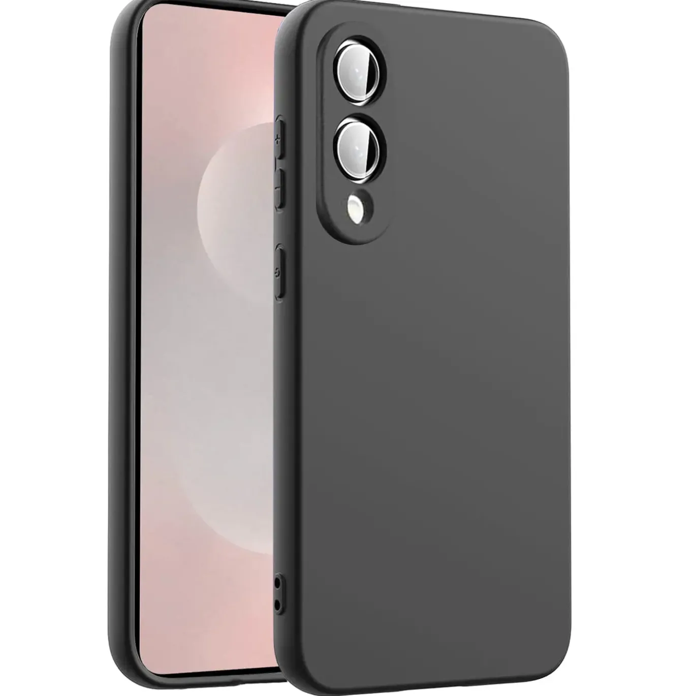 Samsung Galaxy S25 Edge - Silikon Case mit Mikrofaser-Innenseite