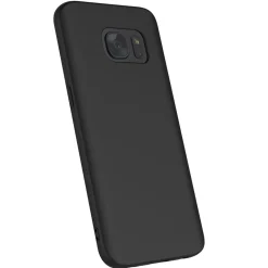 Samsung Galaxy S7 Edge - Slim Silikon Backcover Schwarz