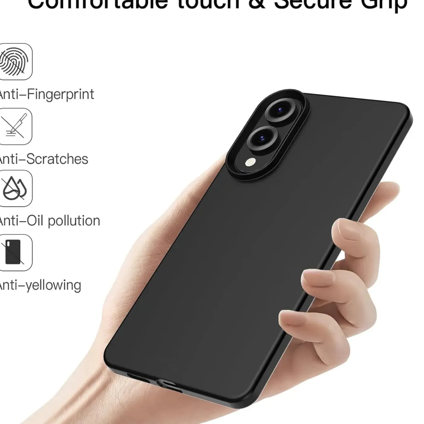 Samsung Galaxy S25 Edge - Slim Silikon Backcover Schwarz