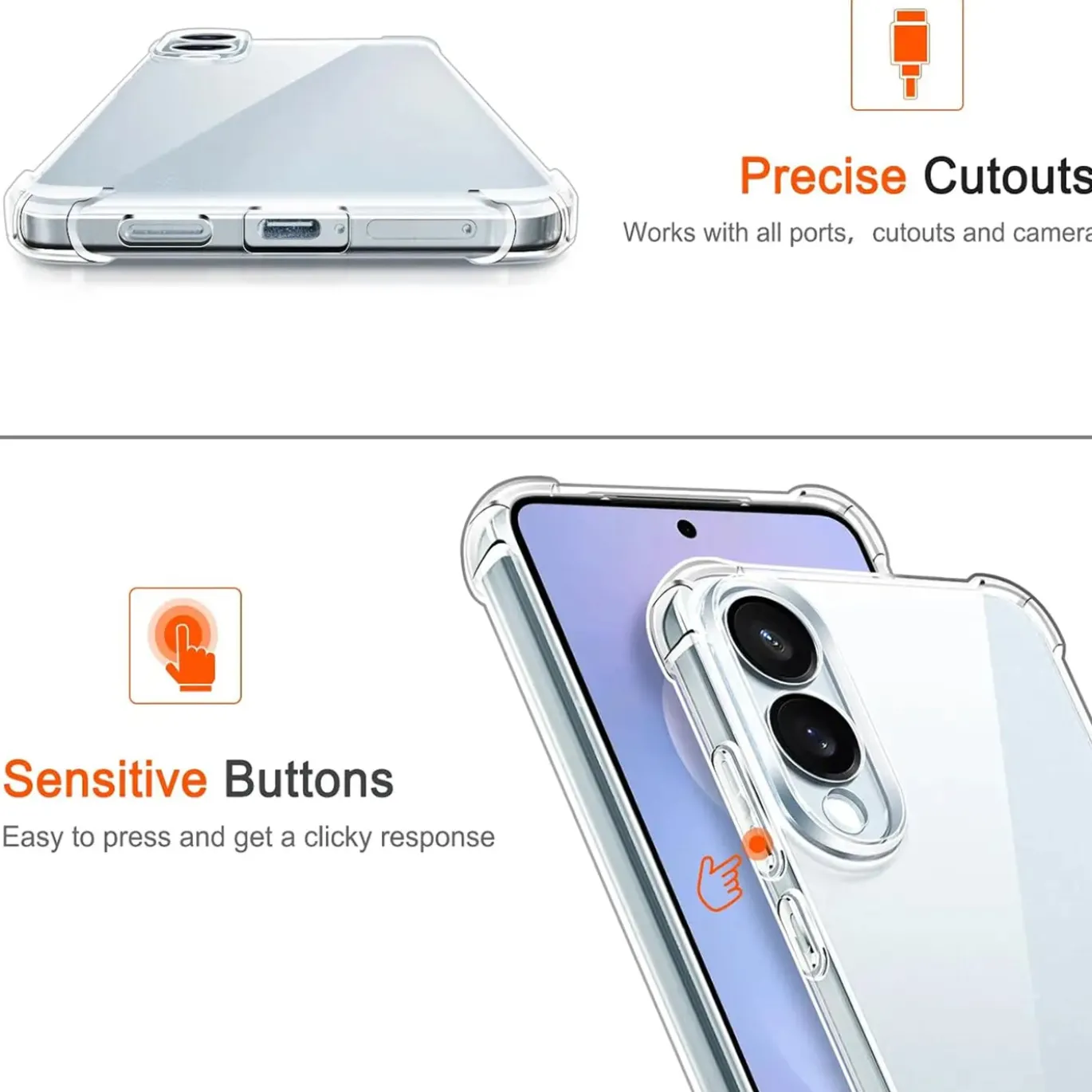 Samsung Galaxy S25 Edge - Stoßfestes Clear Case