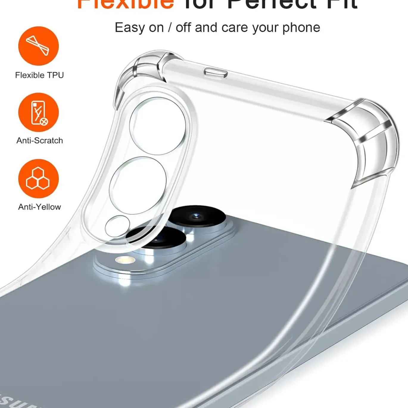 Samsung Galaxy S25 Edge - Stoßfestes Clear Case