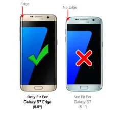Samsung Galaxy S7 Edge - Transparente Hülle mit Akzenten