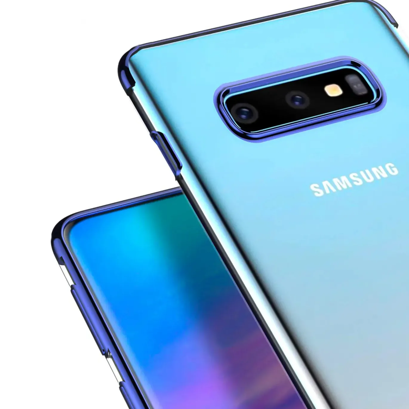 Samsung Galaxy S7 Edge - Transparente Hülle mit Akzenten