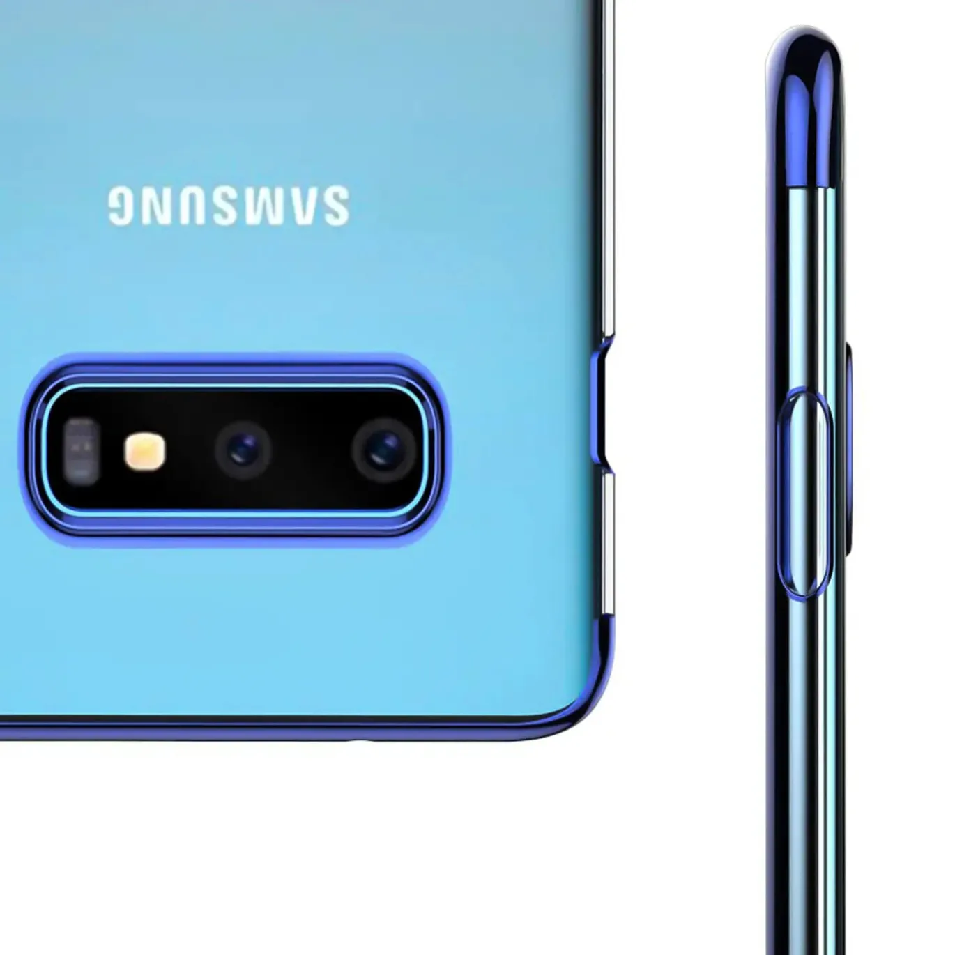 Samsung Galaxy S7 Edge - Transparente Hülle mit Akzenten