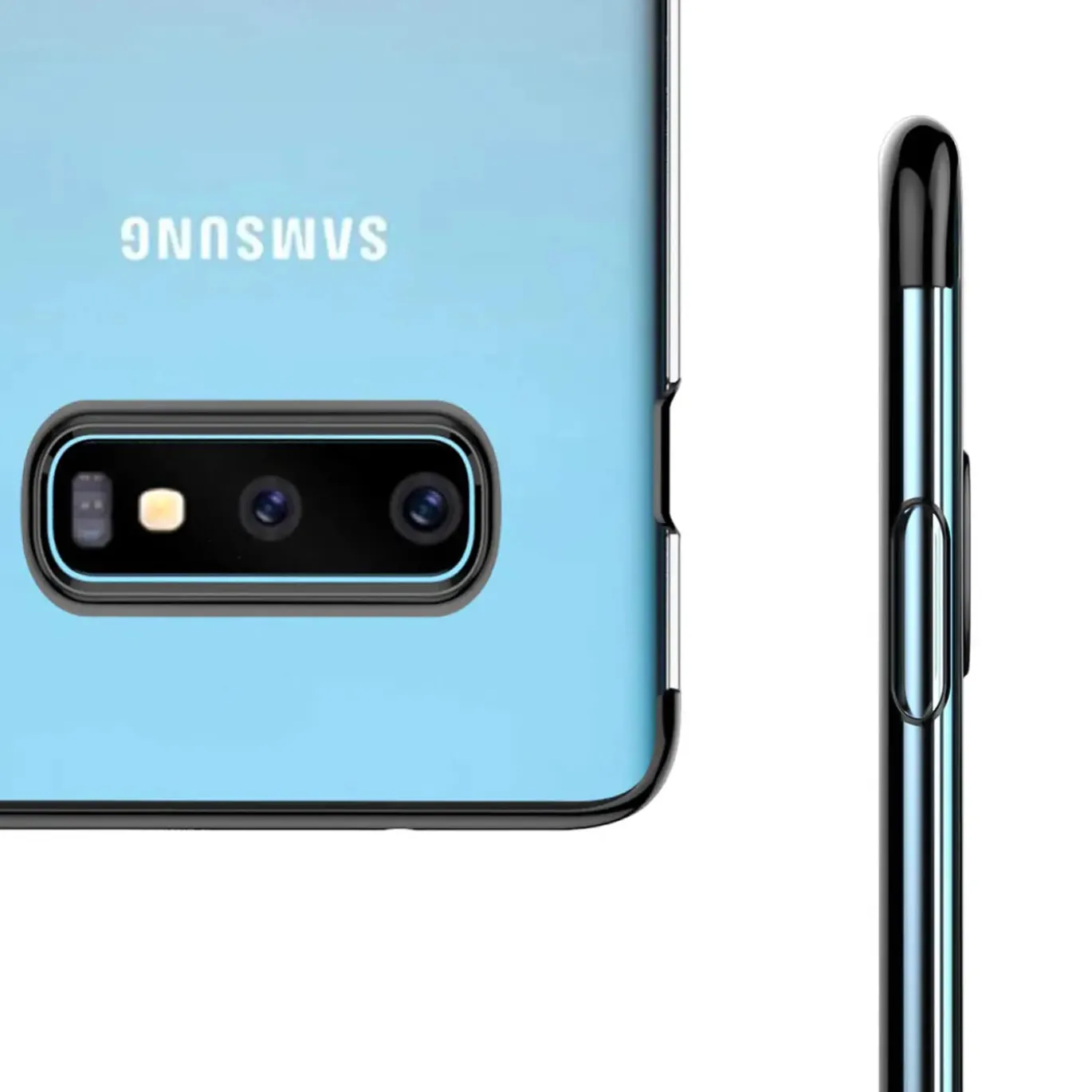 Samsung Galaxy S7 Edge - Transparente Hülle mit Akzenten