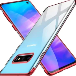 Samsung Galaxy S6 Edge - Transparente Hülle mit Akzenten