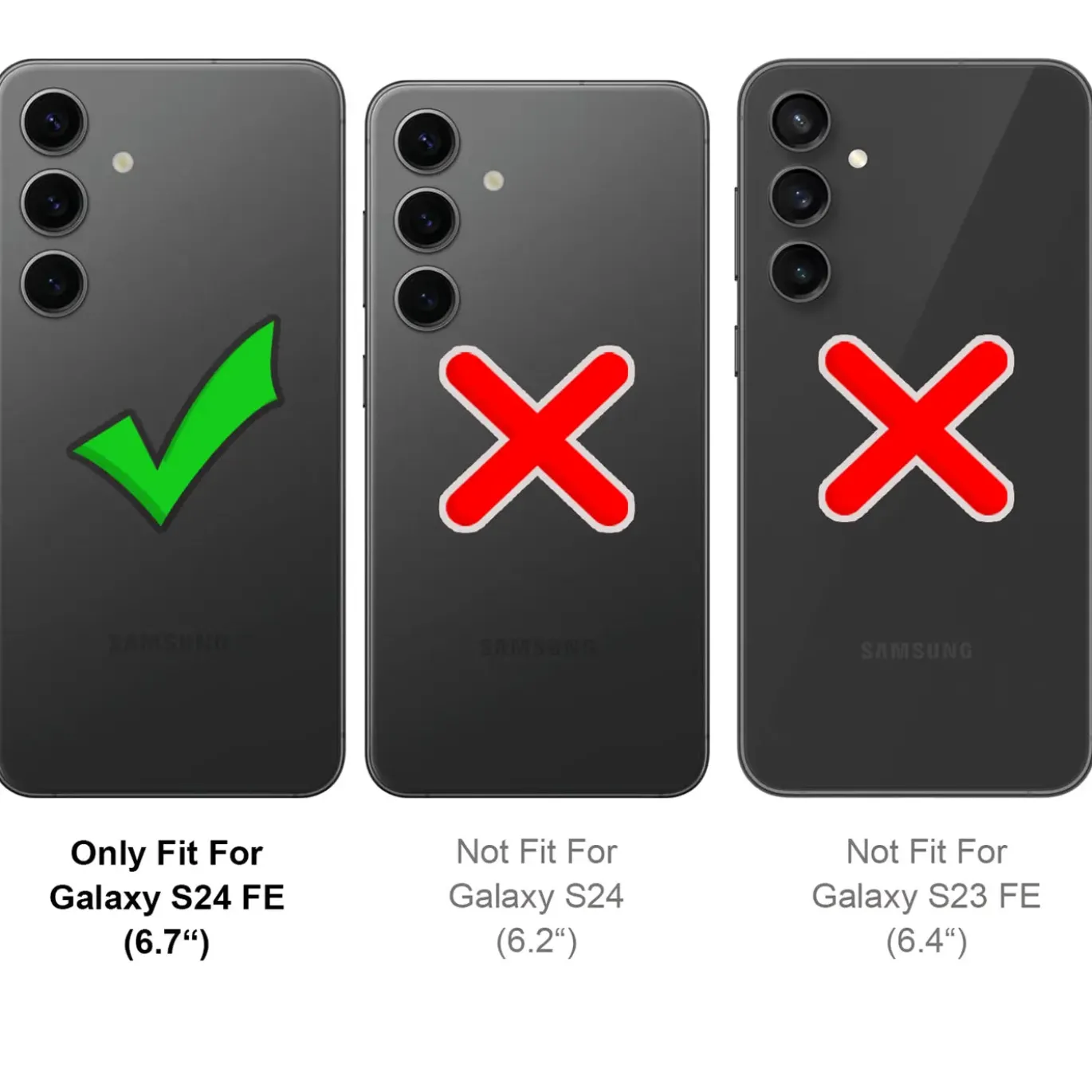 Samsung Galaxy S24 FE - Booklet Case mit Magnetverschluss