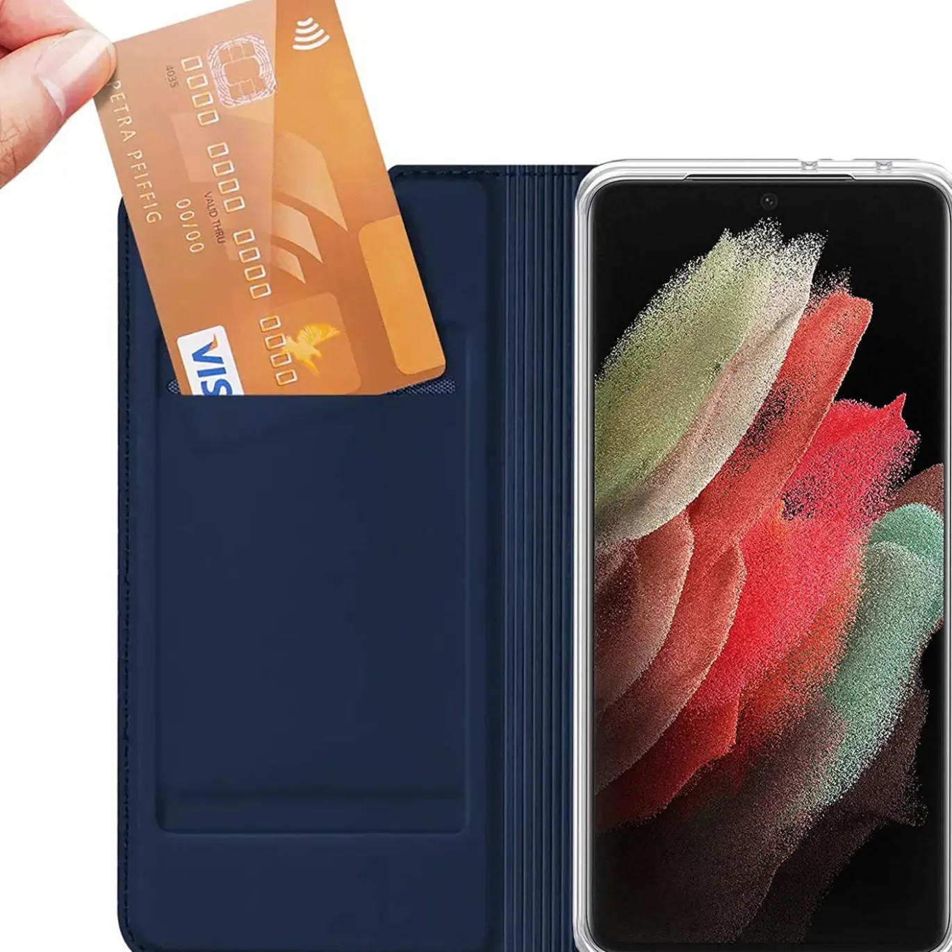 Samsung Galaxy S21 FE - Booklet Case mit Magnetverschluss