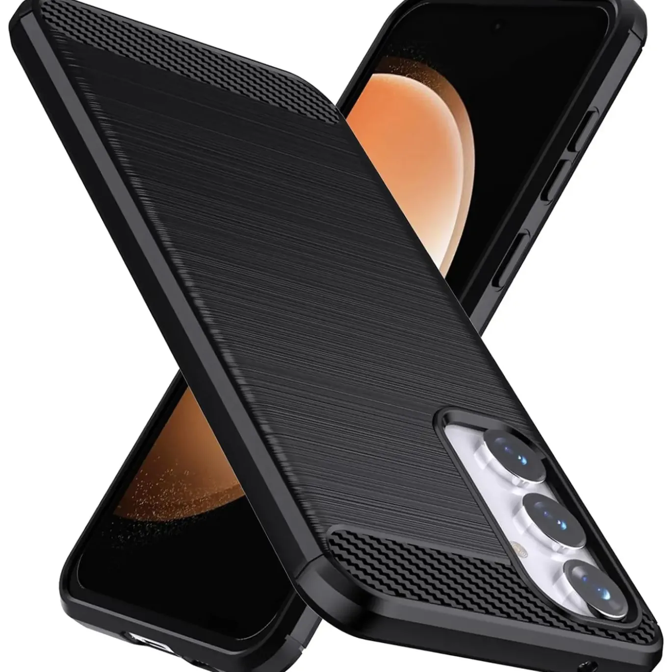 Samsung Galaxy S23 FE - Carbon Case Hülle, stoßfest