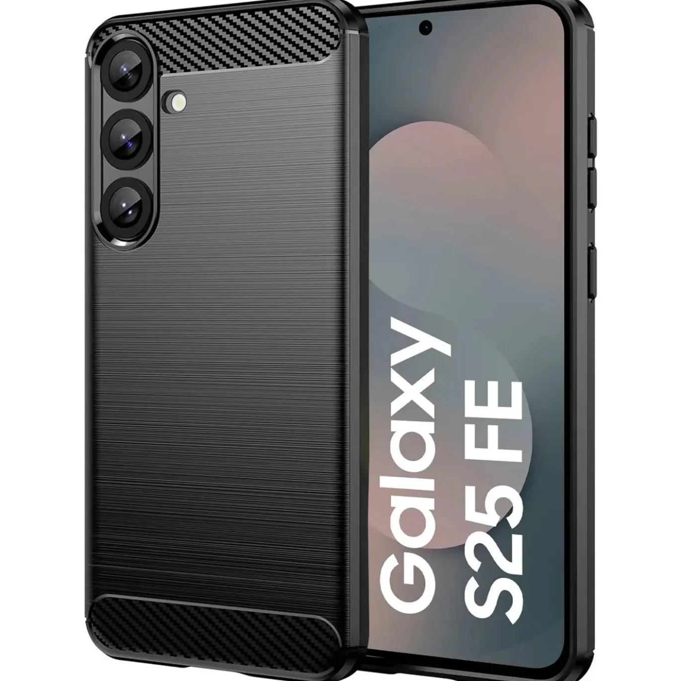 Samsung Galaxy S25 FE - Carbon Case Hülle, stoßfest