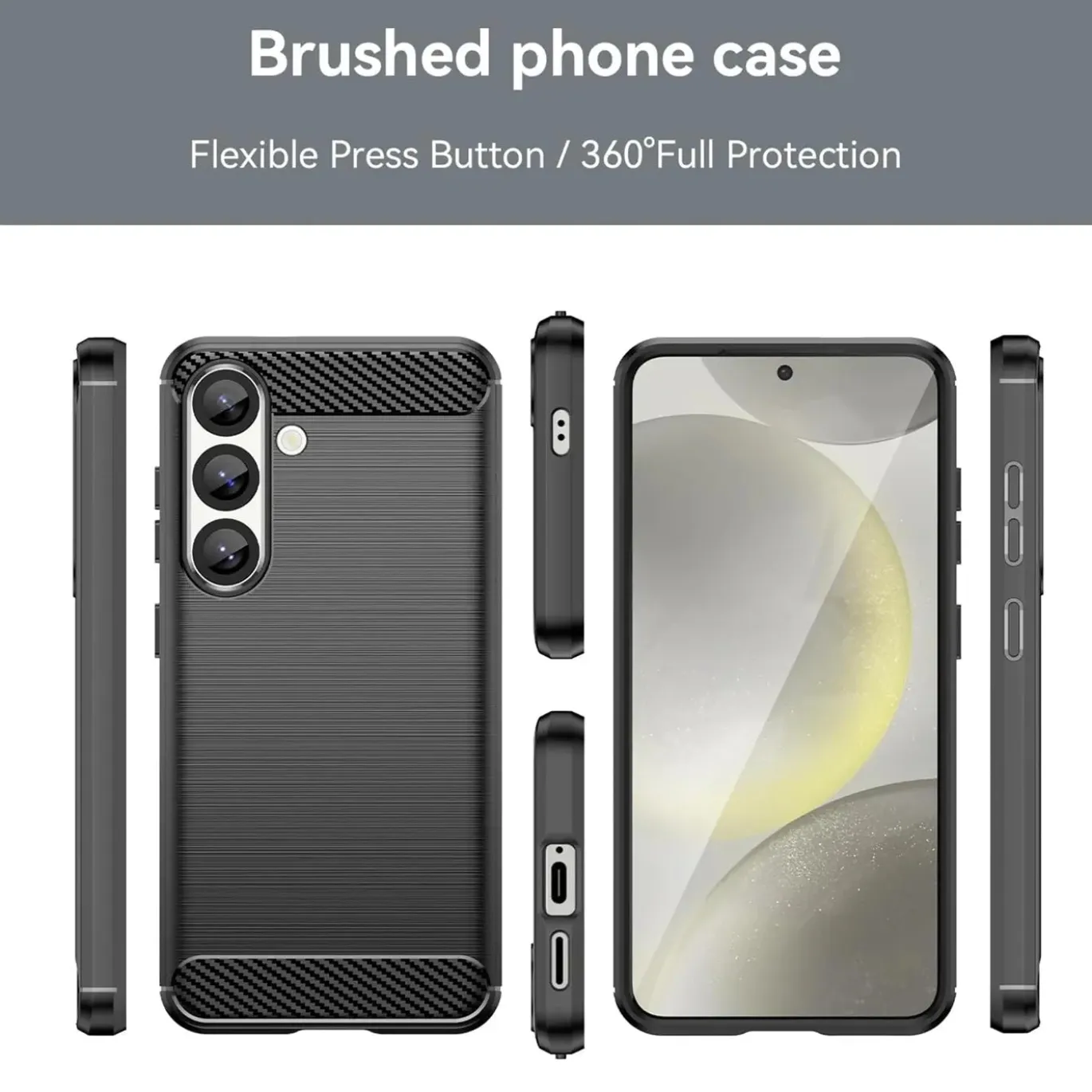 Samsung Galaxy S25 FE - Carbon Case Hülle, stoßfest