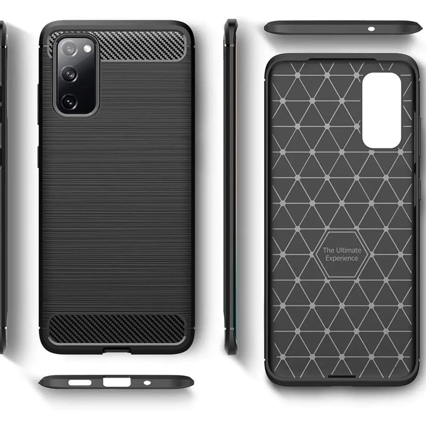 Samsung Galaxy S20 FE - Carbon Case Hülle, stoßfest