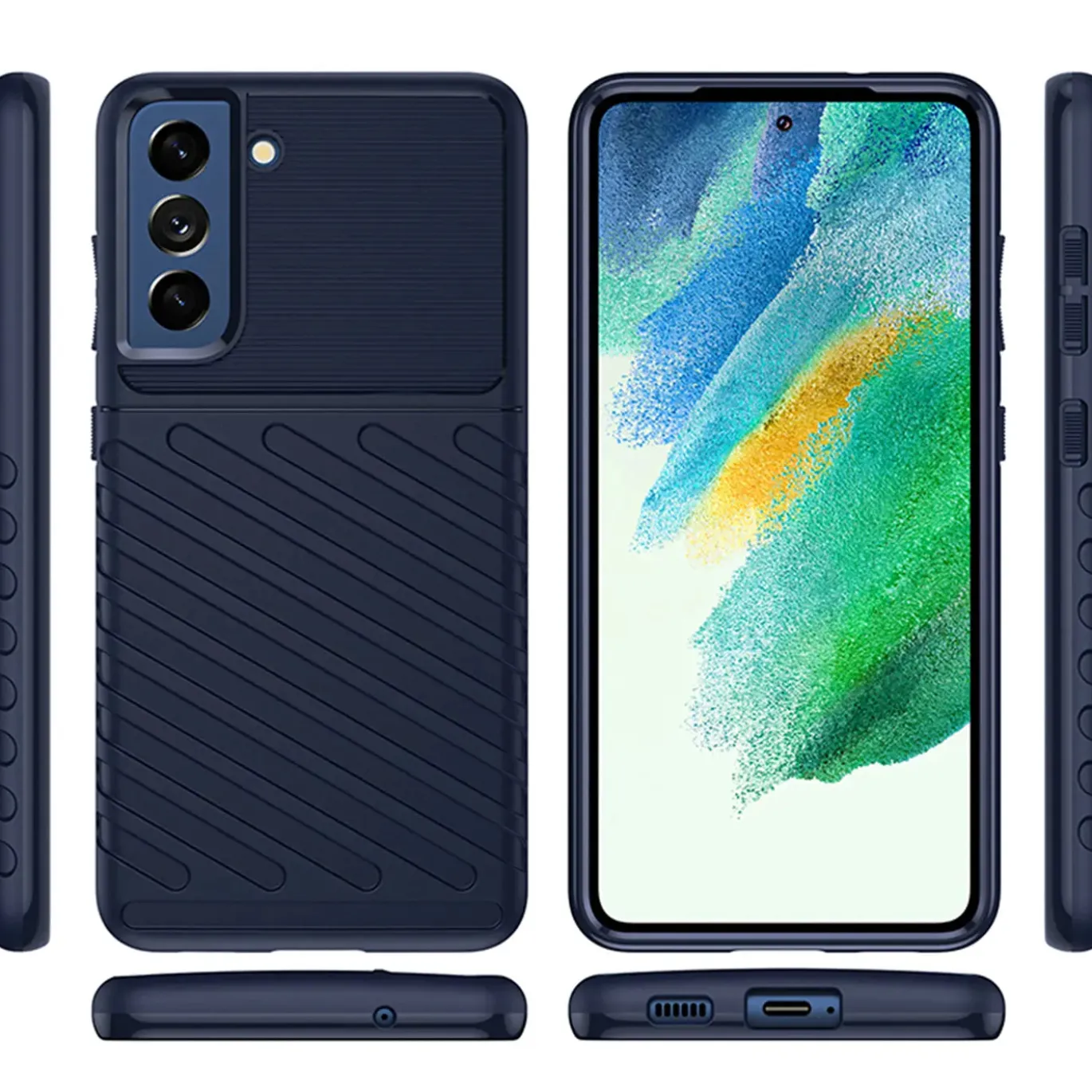Samsung Galaxy S21 FE - Elegante Hülle stoßfest & stylisch