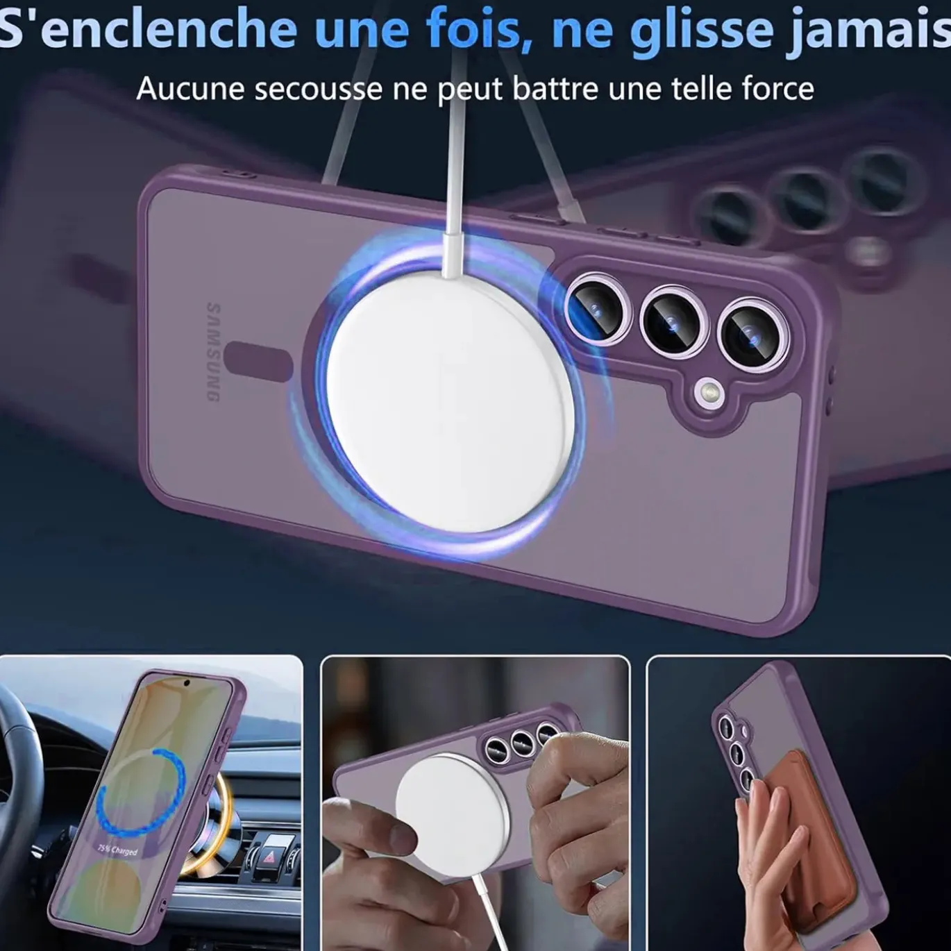 Samsung Galaxy S24 FE - Farbige MagSafe Hülle mit Kameraschutz