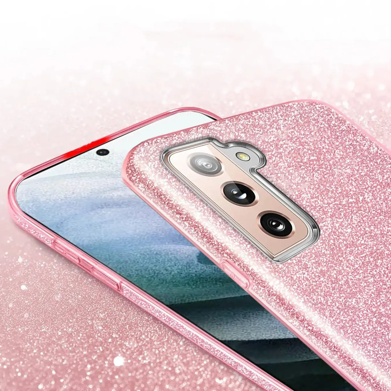 Samsung Galaxy S21 FE - Glitzer TPU Hülle