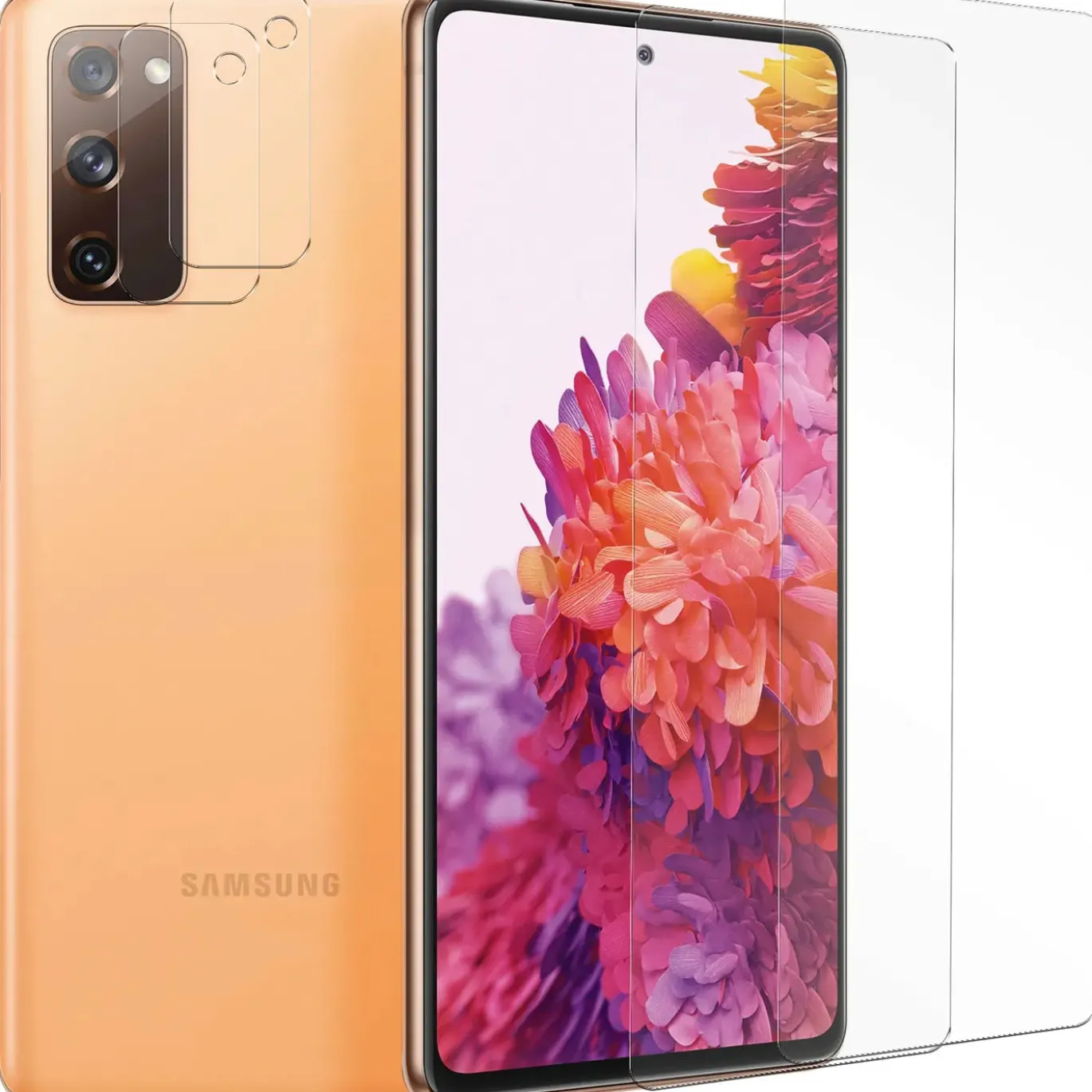Samsung Galaxy S20 FE - 9H Displayschutzfolie 2x Display & Kamera