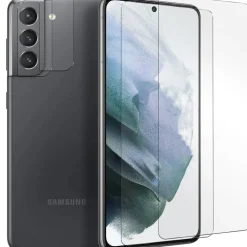 Samsung Galaxy S21 FE - 9H Displayschutzfolie 2x Display & Kamera