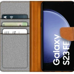 Samsung Galaxy S23 FE - Jeanslook Klapphülle mit Kartenfach