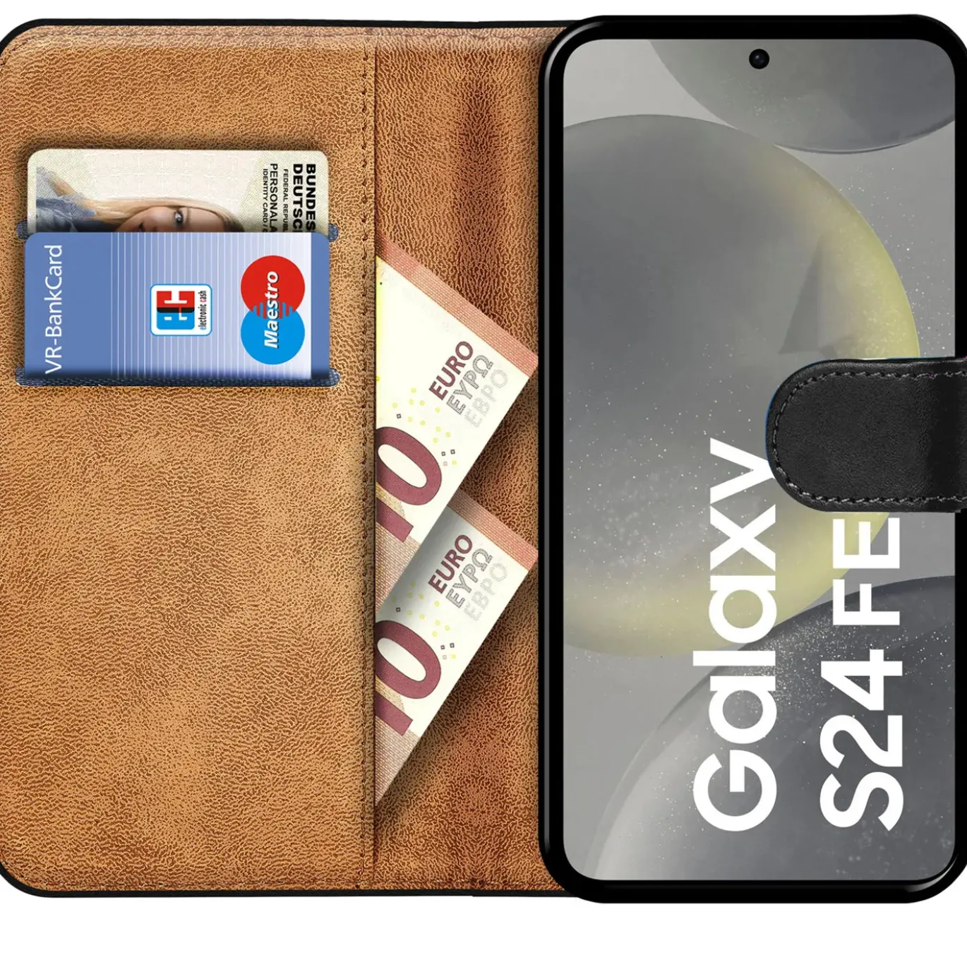 Samsung Galaxy S24 FE - Klapphülle mit Kartenfächern