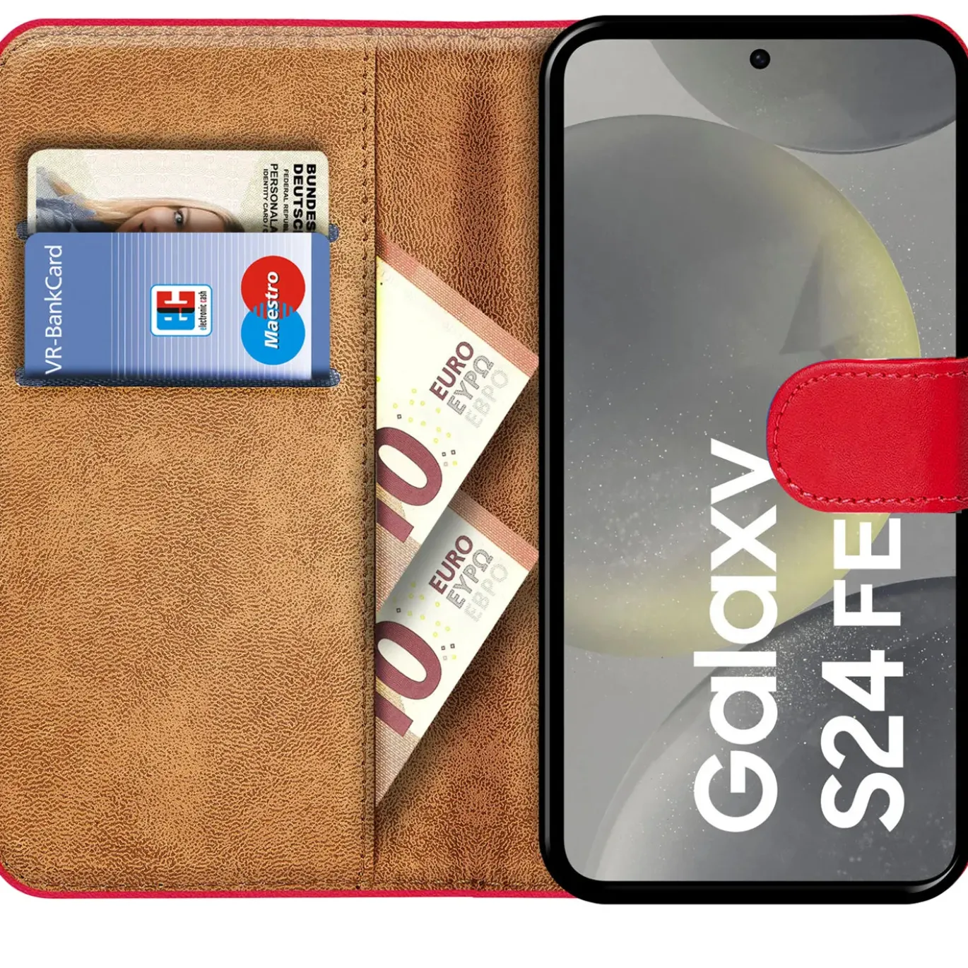 Samsung Galaxy S24 FE - Klapphülle mit Kartenfächern