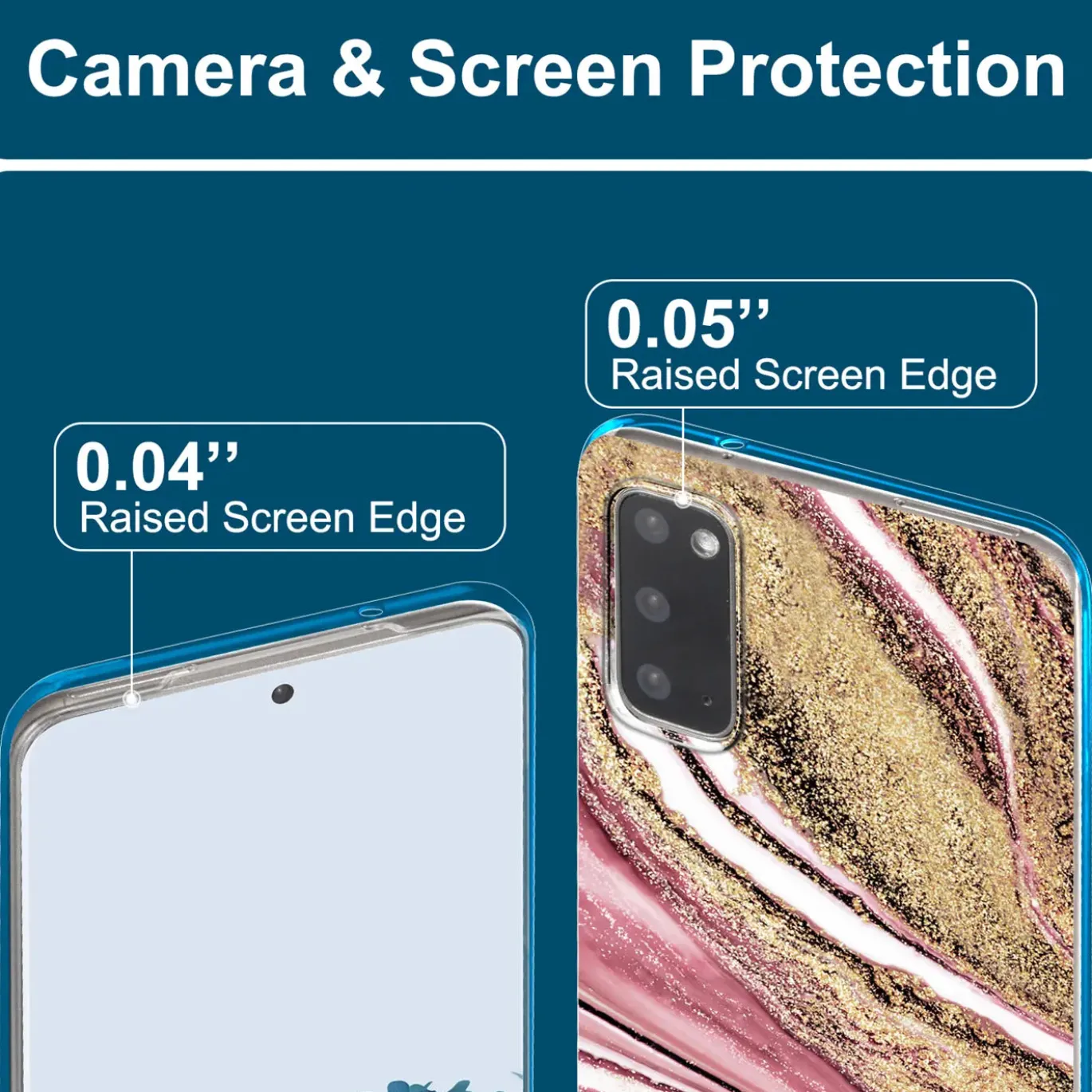 Samsung Galaxy S20 FE - Marmor & Sand Design Hülle