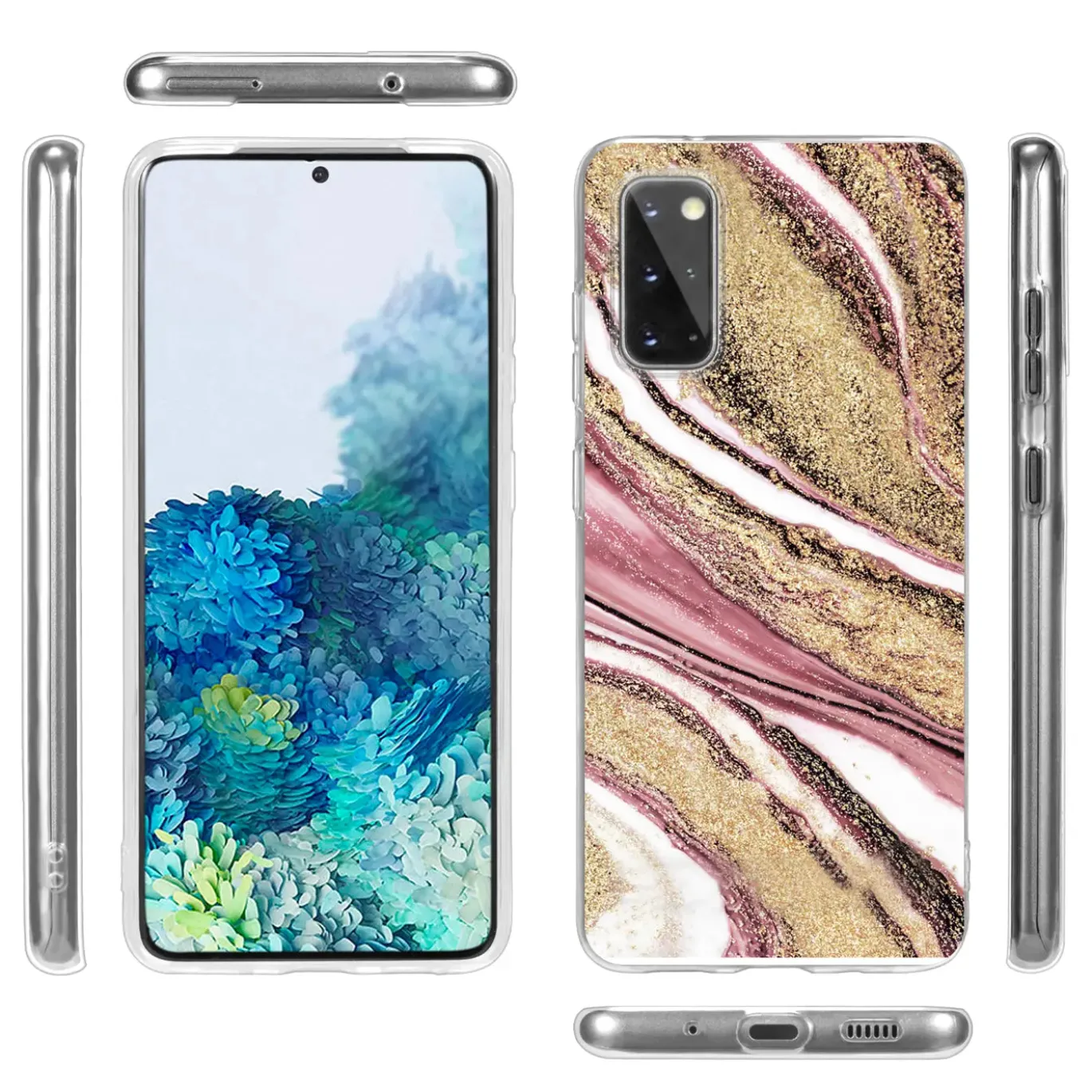 Samsung Galaxy S20 FE - Marmor & Sand Design Hülle