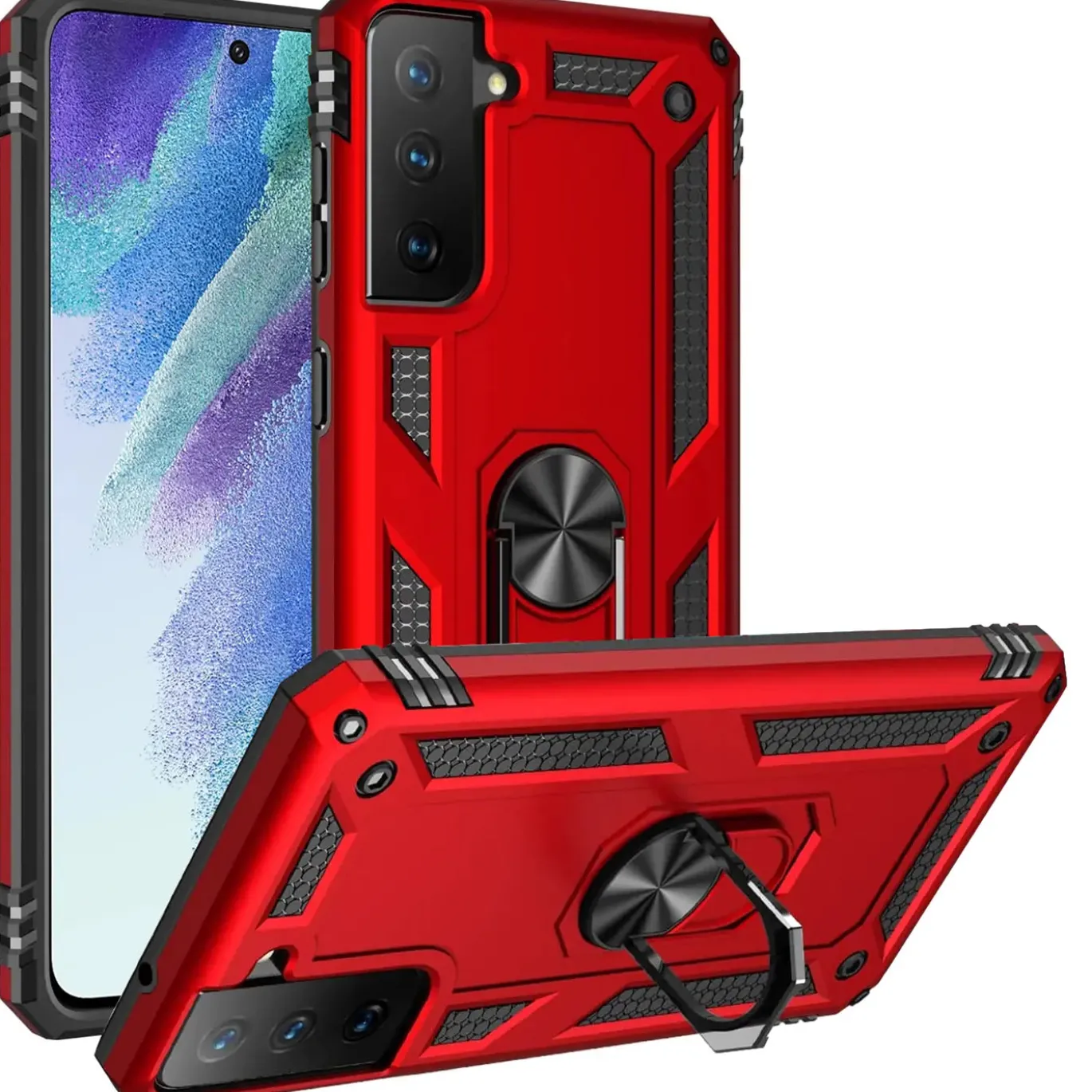Samsung Galaxy S21 FE - Outdoor Hardcase mit Ringhalter