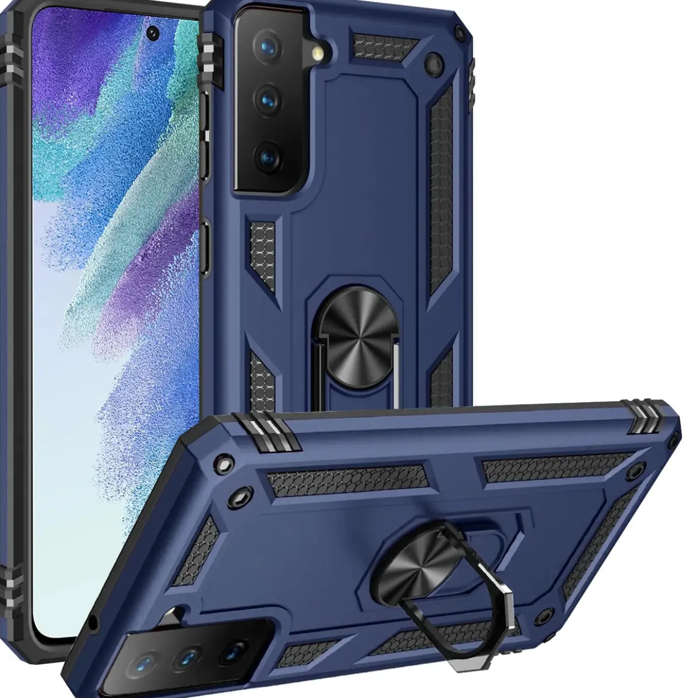 Samsung Galaxy S21 FE - Outdoor Hardcase mit Ringhalter