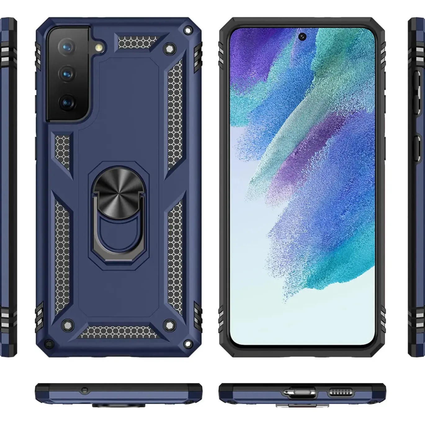 Samsung Galaxy S21 FE - Outdoor Hardcase mit Ringhalter