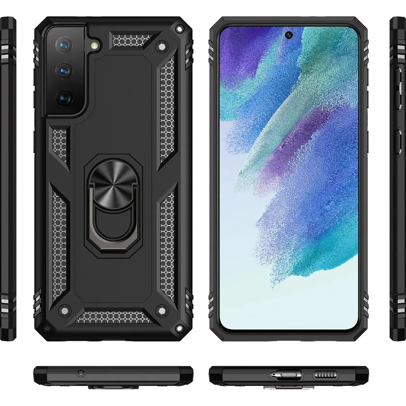 Samsung Galaxy S21 FE - Outdoor Hardcase mit Ringhalter
