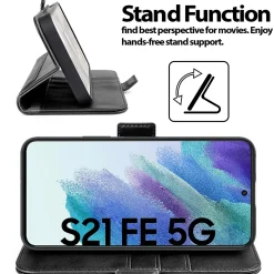 Samsung Galaxy S21 FE - Robuste Klapphülle mit RFID Block