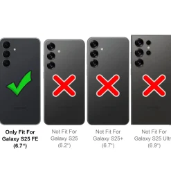 Samsung Galaxy S25 FE - Robuste Klapphülle mit RFID Block