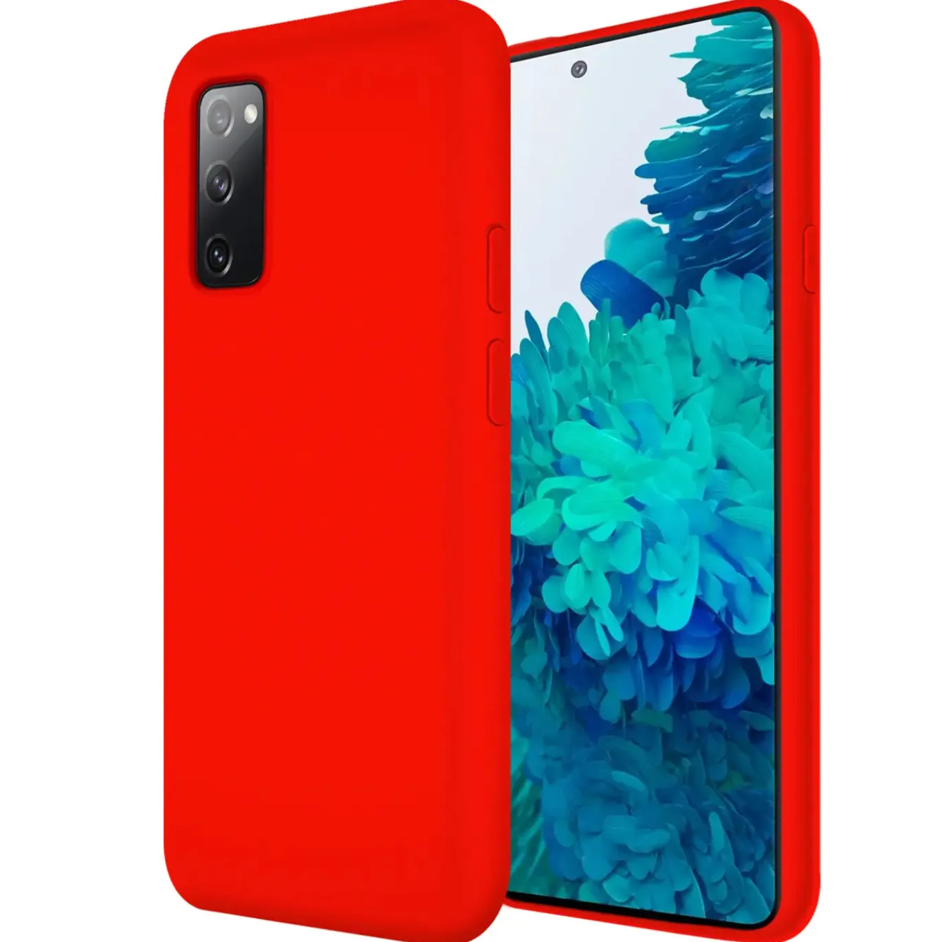 Samsung Galaxy S20 FE - Silikon Case mit Mikrofaser-Innenseite