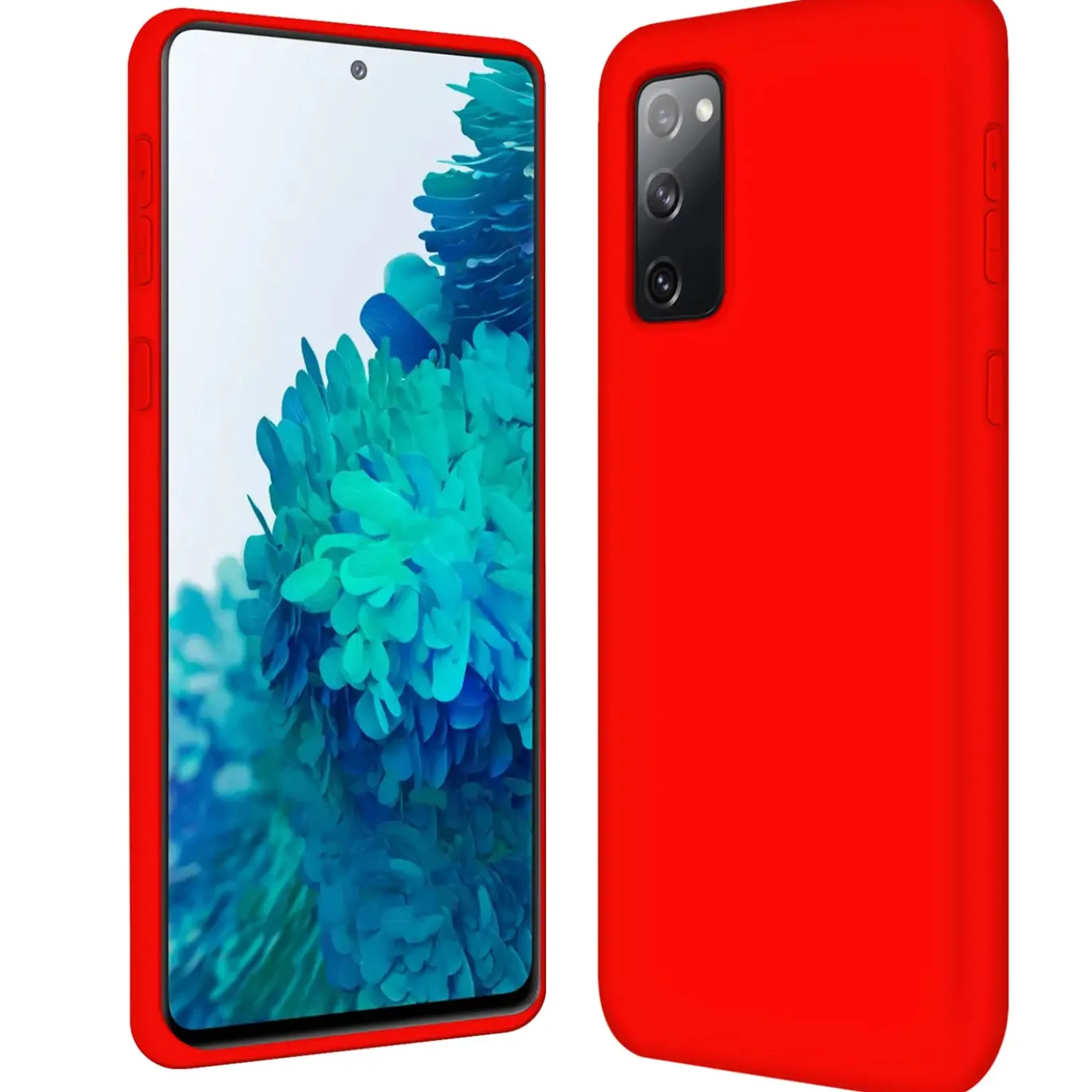 Samsung Galaxy S20 FE - Silikon Case mit Mikrofaser-Innenseite