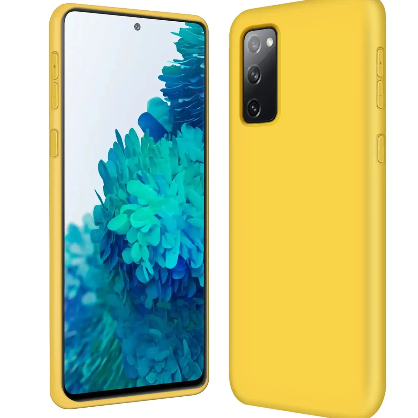 Samsung Galaxy S20 FE - Silikon Case mit Mikrofaser-Innenseite