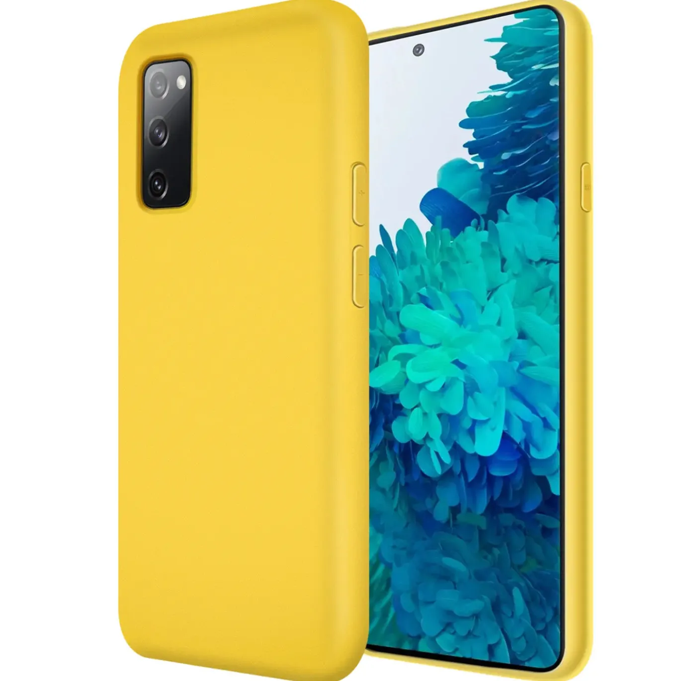 Samsung Galaxy S20 FE - Silikon Case mit Mikrofaser-Innenseite